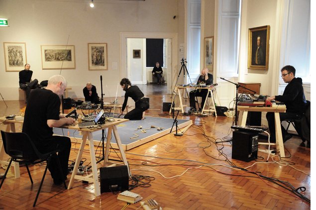 Anthony Kelly, Irene Murphy, Danny McCarthy, Mick O’Shea, David Stalling: Strange Attractor 1: System, Crawford Gallery, Cork, Ireland. (Photo: Patricia Klich) | Strange Attractor 3: Stephen Vitiello | Saturday 15 January 2011 | Crawford Art Gallery