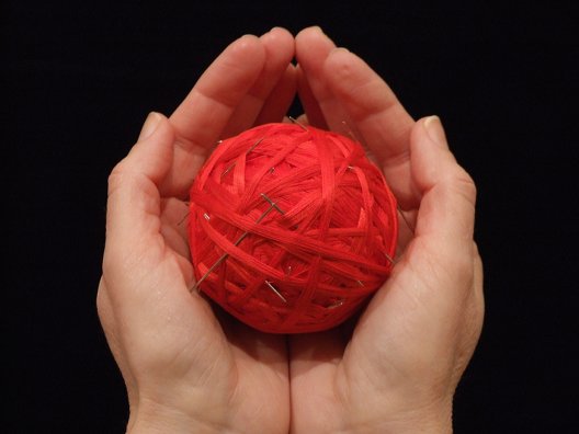 Bernadette Cotter: Red Ball in Hand, photograph | Time in Space | Friday 5 August – Wednesday 7 September 2011 | Town Hall Gallery