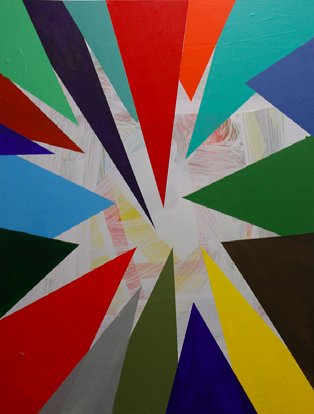 Mark Joyce: Shutter, 2012, acrylic on panel, 80 x 60cm | Mark Joyce: New Works | Thursday 19 April – Saturday 26 May 2012 | Green on Red Gallery