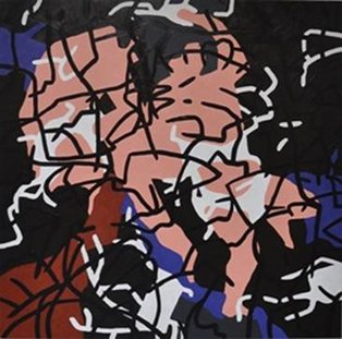 Samuel Walsh: Woburn III, acrylic / oil / canvas, 150x150cms, 2010 | Samuel Walsh: The Coercion of Substance | until 26 May | Regional Cultural Centre