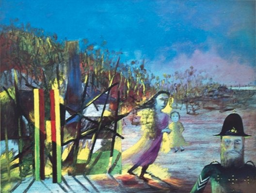 Sir Sidney Nolan (1917 - 1992): Ned Kelly Series, original screenprint 48 x 63 cm | Christmas 2012 | Friday 7 December – Monday 24 December 2012 | Peppercanister Gallery