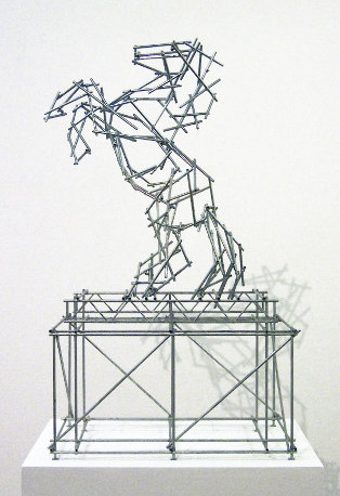Ben Long: Gimpel Fils Horse Scaffolding Sculpture Scale Model | Beasts of England, Beasts of Ireland | Saturday 8 June – Sunday 8 September 2013 | VISUAL Centre for Contemporary Art