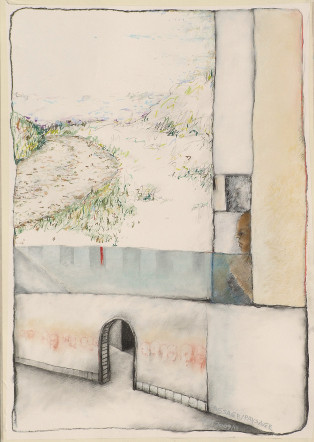 John Philip Murray: Passage / Paysage, charcoal, conté and pastel on cartridge | Here & Now 1 | Friday 4 July – Saturday 26 July 2014 | Town Hall Gallery