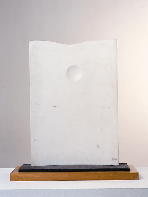 Gerda Frömel, Moon and Hill, 1971, Alabaster. Image courtesy IMMA Collection | Gerda Frömel, a Retrospective | Thursday 9 April – Sunday 5 July 2015 | IMMA