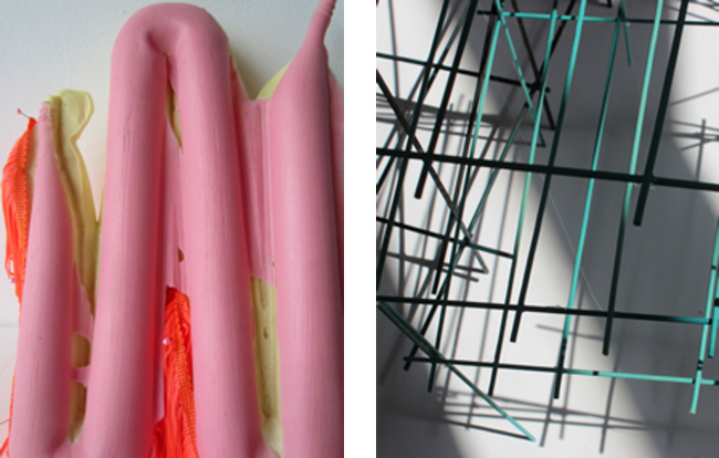 Left: Helen Hughes: You Can Be Sure, 2015; right: Felicity Clear: Something as Something, 2016 | Felicity Clear and Helen Hughes: Amongst Other Things | Saturday 30 January – Wednesday 2 March 2016 | Municipal Gallery