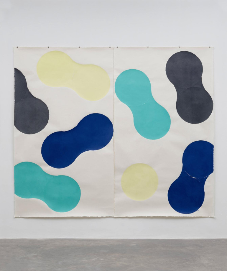 Richard Gorman: Iwano series I, 2015, handmade paper, 275 x 320 cm / 108.3 x 126 in | Richard Gorman: Iwano | Wednesday 16 March – Saturday 7 May 2016 | Kerlin Gallery