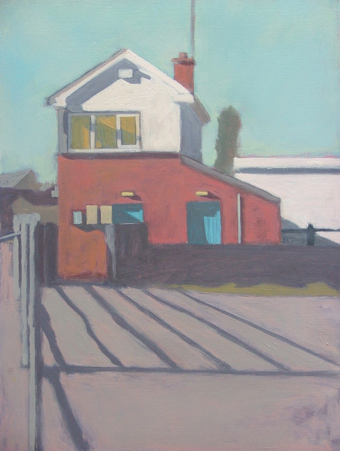 Vida Pain: Railway Residence, oil on board, 30 x 40cm, 2016 | Vida Pain: The Provincial Condition | Tuesday 14 June – Saturday 6 August 2016 | Roscommon Arts Centre