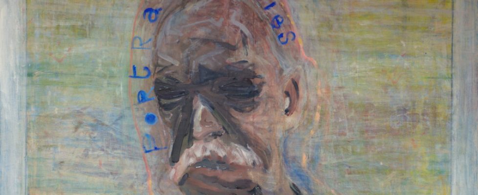 Patrick Graham Self Portrait, 2015, oil on canvas, 105 x 105 cm