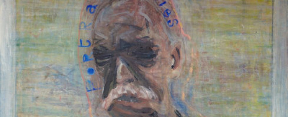 Patrick Graham Self Portrait, 2015, oil on canvas, 105 x 105 cm sq