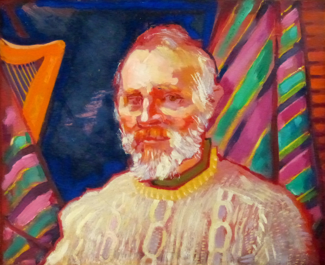 Self Portrait by Diarmuid O Ceallachain, Oil on Board, 1971 | Noël O’Callaghan and Diarmuid O’Ceallacháin: Affinities | Saturday 10 November – Tuesday 11 December 2018 | Uillinn: West Cork Arts Centre