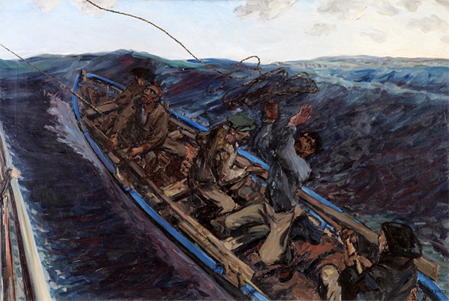 Jack B. Yeats (1871-1957): Off the Donegal Coast, 1922; Gibson Bequest Fund from the artist, 1924 | The Gibson Bequest 1919-2019: Selecting, Collecting and Philanthropy | Friday 3 May 2019 – Sunday 19 January 2020 | Crawford Art Gallery