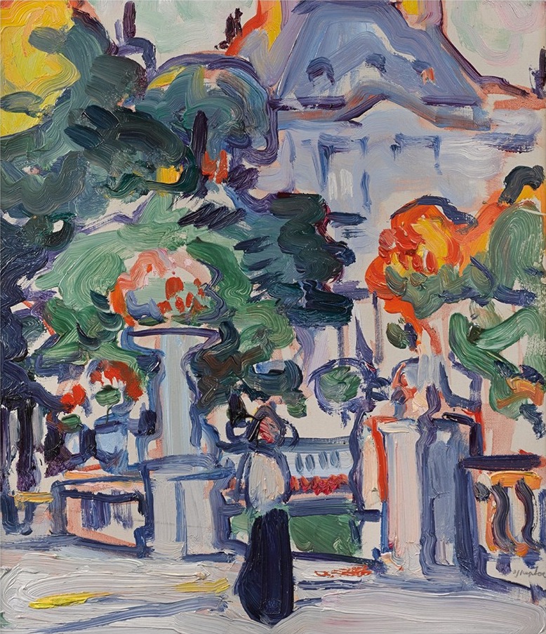 Samuel John Peploe: Luxembourg Gardens, c.1910 | Scottish Colourists from the Fleming Collection | Saturday 1 June – Saturday 28 September 2019 | F.E. McWilliam Gallery