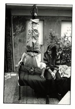 Lucian Freud with daughter, the fashion designer, Bella Freud, circa 1986. Photographed by their good friend the Picture editor and photographer and editor of Lucian Freud, by Cape, Bruce Bernard. © Estate of Bruce Bernard, courtesy of Virginia Verran. | IMMA Collection: Freud Project: The Artist’s Studio | Tuesday 30 June 2020 | IMMA
