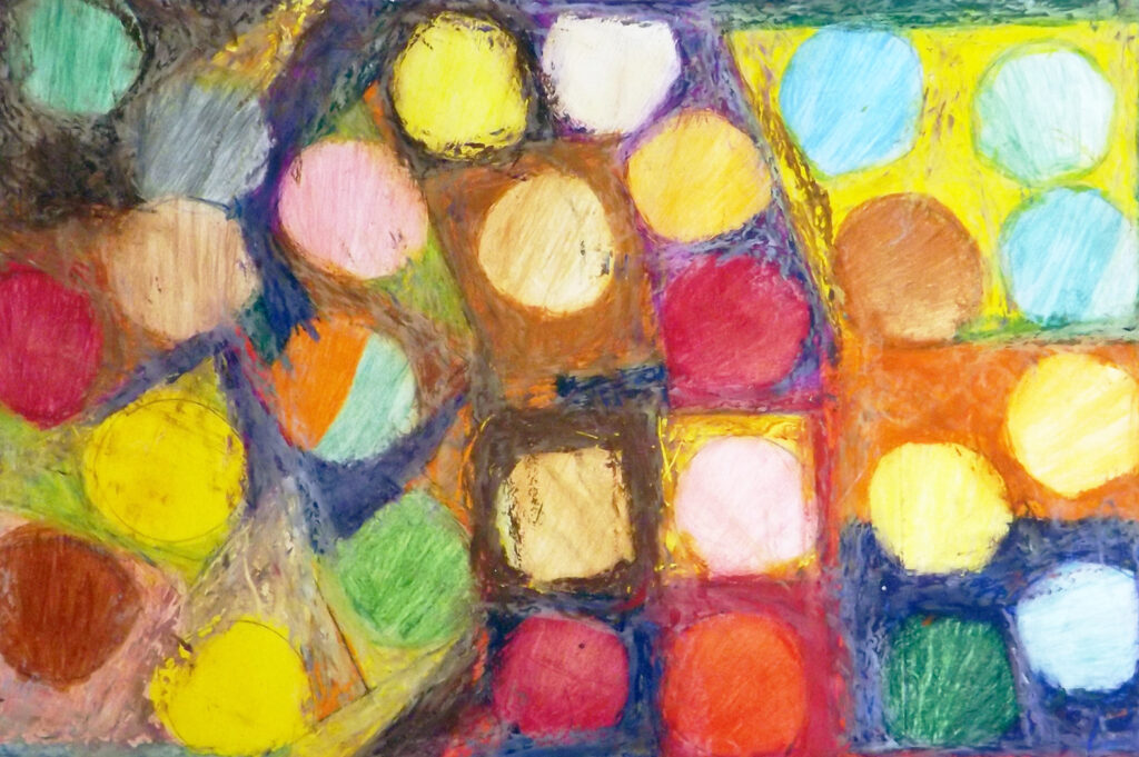 Cora Hipwell, Untitled, 2019, oil pastel and colour pencil on paper, 52 x 39 cm | Whatever – Arts Ability Online Exhibition | from Wednesday 28 April | Wexford Arts Centre Cora Hipwell, Untitled, 2019, oil pastel and colour pencil on paper, 52 x 39 cm | Whatever – Arts Ability Online Exhibition | from Wednesday 28 April | Wexford Arts Centre