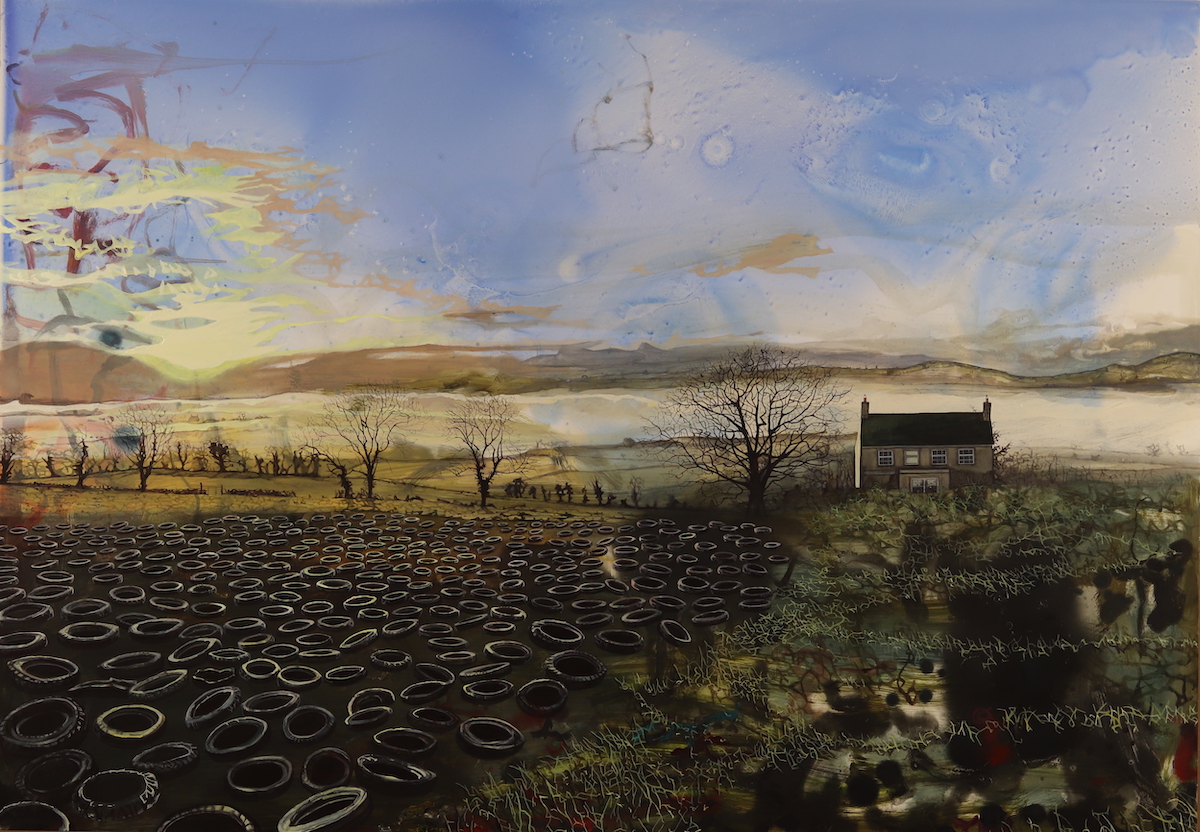 Ann Quinn: My Ancestral Home, oil on panel, 70 x 100 cm, 2020 | Ann Quinn: North Calling | Friday 24 September – Saturday 16 October 2021 | Taylor Galleries