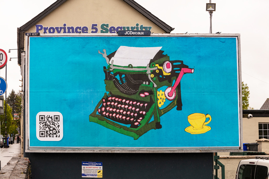 Kathleen billboard on Railway Street Navan; photo Anthony Hobbs | Leah Hilliard: KATHLEEN | Thursday 28 April – Thursday 19 May 2022 | 