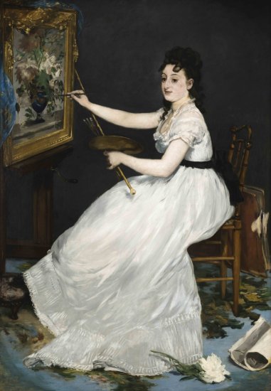 Edouard Manet, 'Eva Gonzalès,' 1870. Sir Hugh Lane Bequest, 1917, The National Gallery, London. In partnership with Hugh Lane Gallery, Dublin. | Eva Gonzalès is What Dublin Needs | Wednesday 1 June – Sunday 18 September 2022 | Hugh Lane Gallery