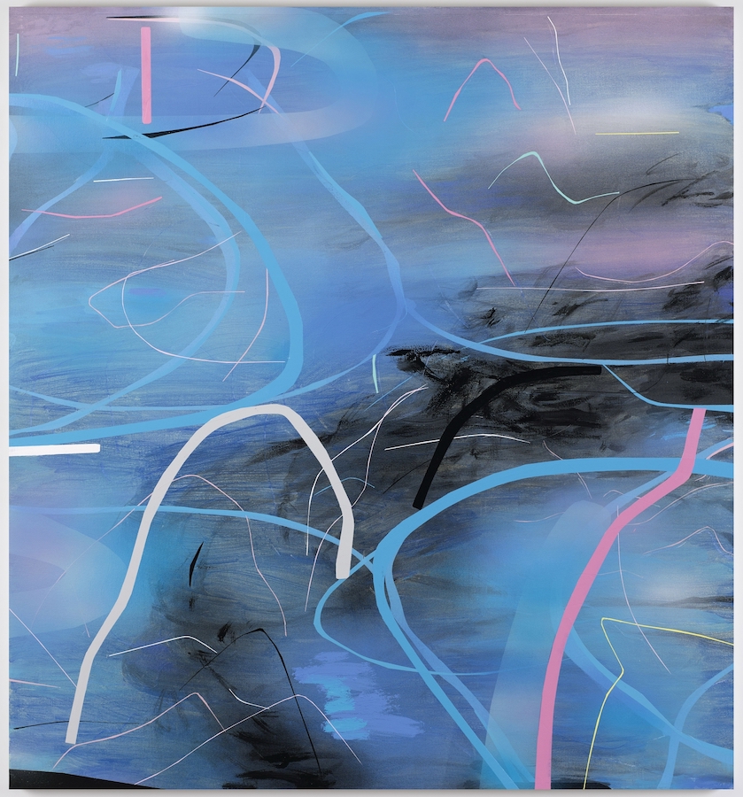 Zhou Li: Landscape of nowhere: Water and dreams No.7, 2022, mixed media on canvas, 194 x 180 cm / 76.4 x 70.9 in | Zhou Li: Water and Dreams | Friday 1 July – Saturday 20 August 2022 | Kerlin Gallery