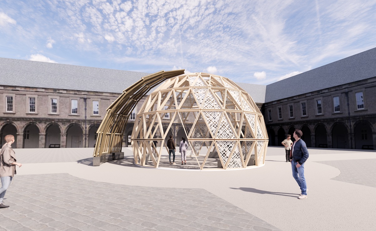 Éirigh Eco Pavilion (Lioncor and Reddy Architecture + Urbanism) | Earth Rising: Eco Art Festival, IMMA Campus | Friday 21 October – Sunday 23 October 2022 | IMMA