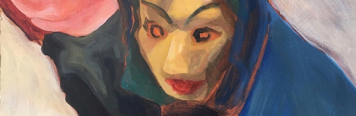 Mary Martin: Ban-sheedah, 76 x 61cm, acrylic on canvas, 2022 | NIGHTSCAPES and MIDDEN | Saturday 1 October – Sunday 20 November 2022 | Luan Gallery