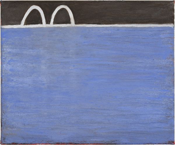 Olivia O'Dwyer, The Pool, 2022, oil on canvas, 25 x 30 cm | Olivia O’Dwyer: A Mind’s Eye  | Tuesday 18 October – Sunday 13 November 2022 | Kevin Kavanagh