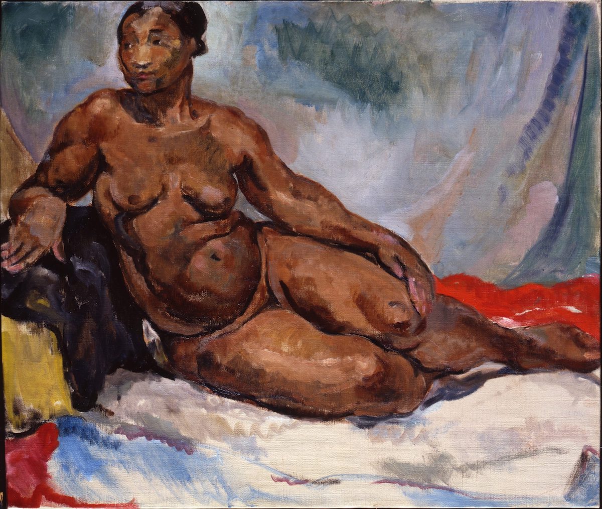 Mary Swanzy, Nude Study Samoa (1924), Oil on canvas, 45.5. x 54.5 cm, Mary and Alan Hobart Collection | Championing Irish Art: The Mary and Alan Hobart Collection | Saturday 8 April – Sunday 23 July 2023 | IMMA