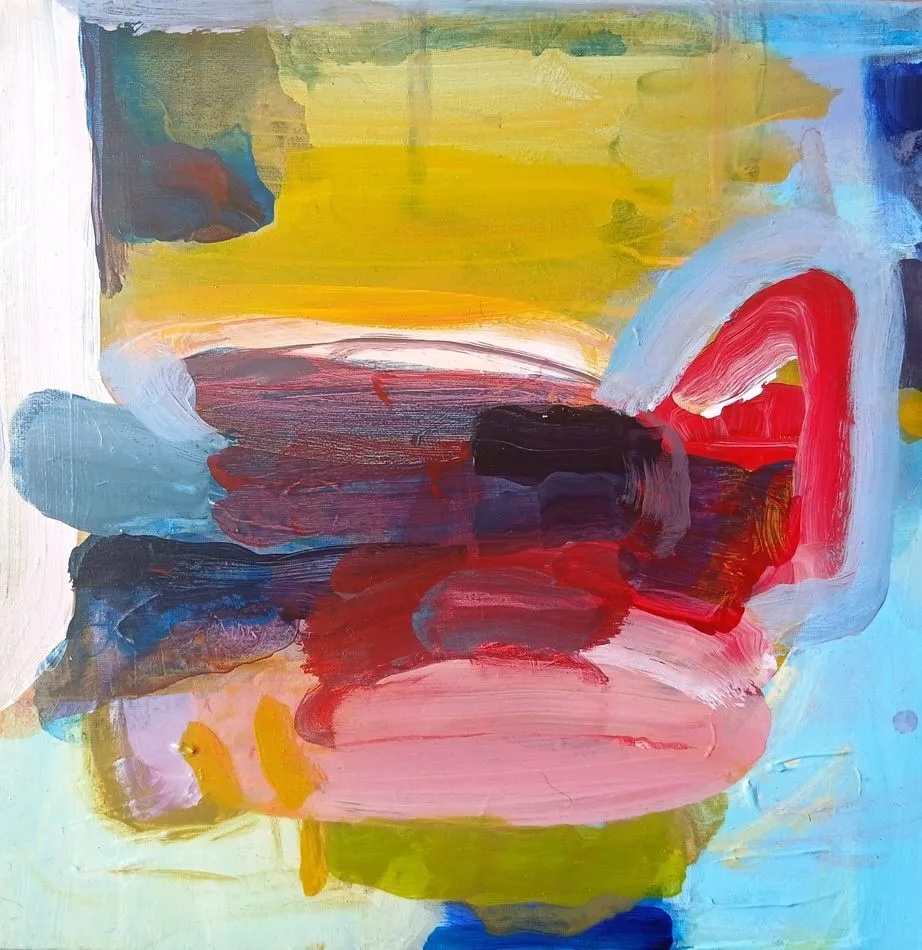 Mary A. Fitzgerald, Inside the picture house - Stella, acrylic on canvas, 30x30cm \ Mary A. Fitzgerald, Inside the picture house - Stella, acrylic on canvas, 30x30cm \