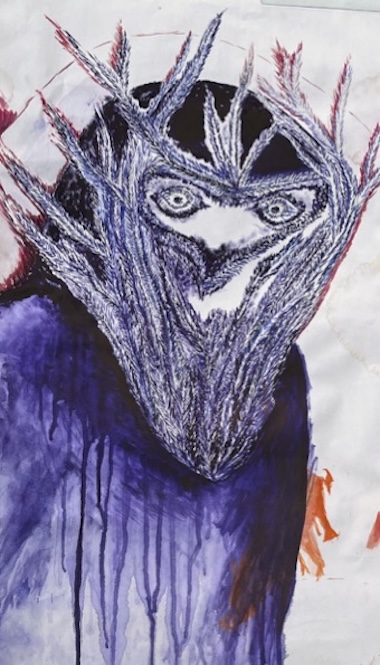 Anikó Loránt, Draft for a Forest Mask (Large), 2008–2020. Courtesy of Anikó Loránt’s children. | Anikó Loránt: Untitled, A selection of works (2008–2018) | to Sunday 26 October | Limerick City Gallery | Image: Anikó Loránt, Draft for a Forest Mask (Large), 2008–2020. Courtesy of Anikó Loránt’s children. | 