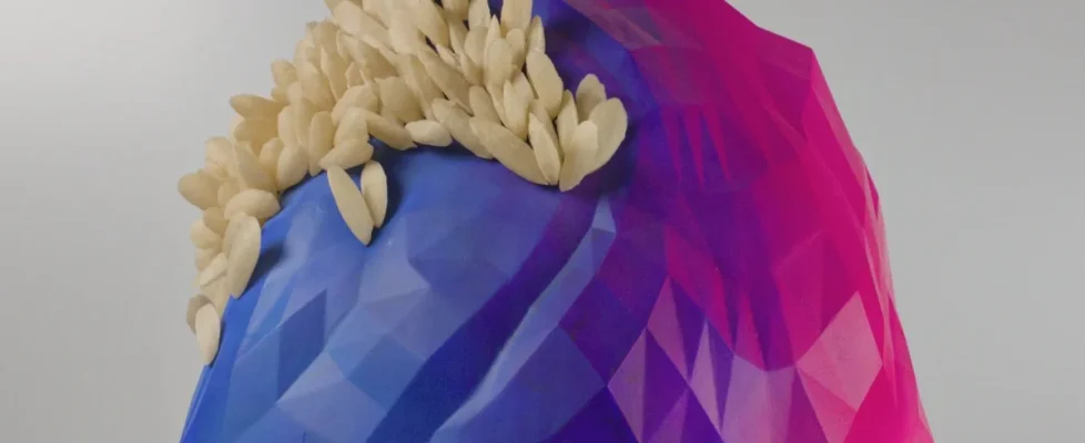 'Ghost Mussels' (2025) Acrylic Paint on PETG (Detail)