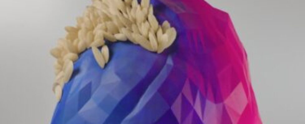 'Ghost Mussels' (2025) Acrylic Paint on PETG (Detail)