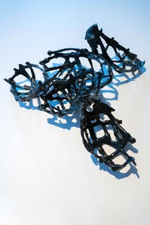 Anushiya Sundaralingam: Passages | Thursday 2 October – Friday 24 October 2025 | Atypical Gallery | Image: photo of a 3D object, which is like a sketch of a series of small boat shapes joined together, only it is mostly line Anushiya Sundaralingam: Passages | Thursday 2 October – Friday 24 October 2025 | Atypical Gallery | Image: photo of a 3D object, which is like a sketch of a series of small boat shapes joined together, only it is mostly line