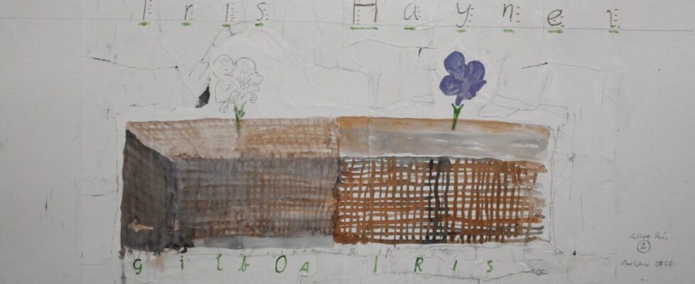 Gilboa Iris, 2025, mixed media, 81 x 110 cm