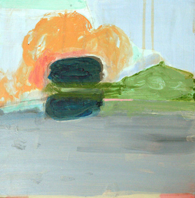 Mary A. FitzGerald: Rumble, Rumble, acrylic on gesso board, 30 x 30cm | Mary A. FitzGerald: Certain Distance | Friday 7 May  – Thursday 27 May 2010 | Paul Kane Gallery