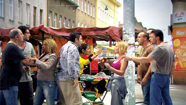 Mark Lewis: The Fight, 2008. High Definition, 5 min 27 sec. Film still courtesy and copyright the artist and galerie serge le borgne, Paris | Mark Lewis: The Fight | Friday 3 December 2010  – Saturday 8 January 2011 | Crawford Art Gallery