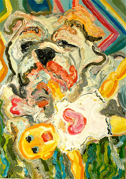 Sheila Rennick: A Pitbull ate my doll, courtesy Hillsboro Fine Art | Annual Christmas Exhibition | Thursday 2 December  – Wednesday 22 December 2010 | Hillsboro Fine Art