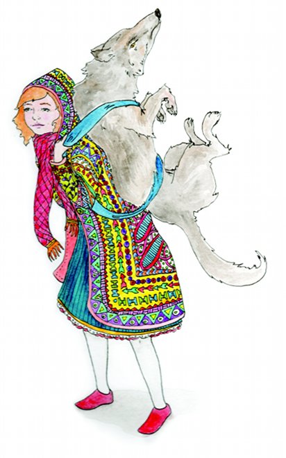 Sinead Fahey: The Wolf Pack, pen and watercolour | Sinéad Fahey: Going Solo 2010 | Wednesday 8 December  – Saturday 18 December 2010 | Solstice Arts Centre