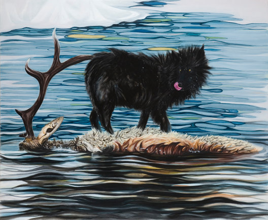 Bennie Reilly: Bitch Creek, oil on canvas, 100 x 120cm, 2010 | Bennie Reilly: Forest Bathing | Friday 28 January  – Saturday 5 March 2011 | Roscommon Arts Centre