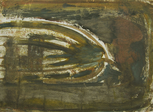 George Warren: Flux Capacitor, oil on paper, 2010 | George Warren: New Work | Thursday 13 January  – Saturday 5 February 2011 | Hillsboro Fine Art