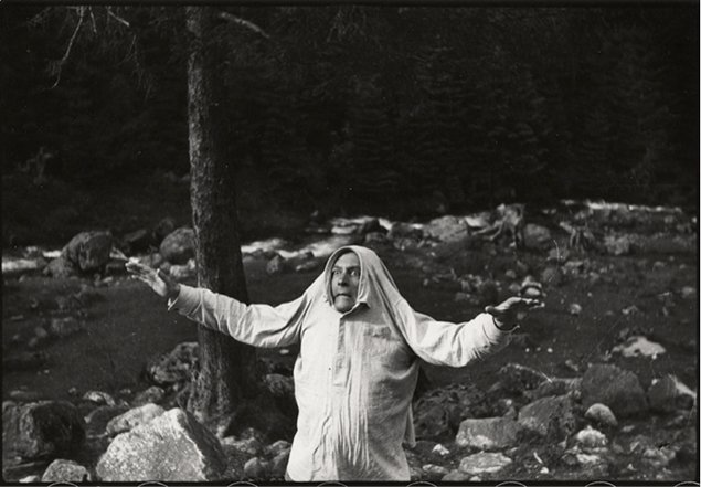 Stanislaw Ignacy Witkiewicz: Ghost, c. 1930-35 Photograph 8.8 x 14 cm Collection of Ewa Franczak and Stefan Okolowicz | Stanislaw Ignacy Witkiewicz: Between Honey and Ashes (Part 1) | Friday 21 January  – Wednesday 23 March 2011 | Douglas Hyde Gallery