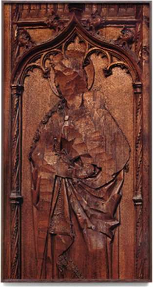 Gert Jan Kocken: Madonna with Child, Geneva, Defacement 9/10 August 1535, 2007, 85 x 165 cm; image courtesy the artist | Artists Curate: When Flanders Failed | Friday 14 January  – Sunday 27 February 2011 | Royal Hibernian Academy