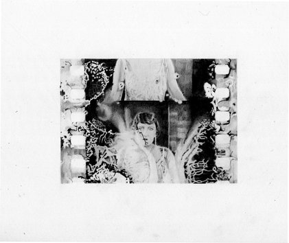 Brian Fay: Swanson damaged nitrate film stock 1922, 2010, pencil on paper, 29.7 x 21 cm, image courtesy of the artist | Brian Fay: Broken Images or When Does Posterity Begin? | Thursday 17 March  – Monday 25 April 2011 | Royal Hibernian Academy