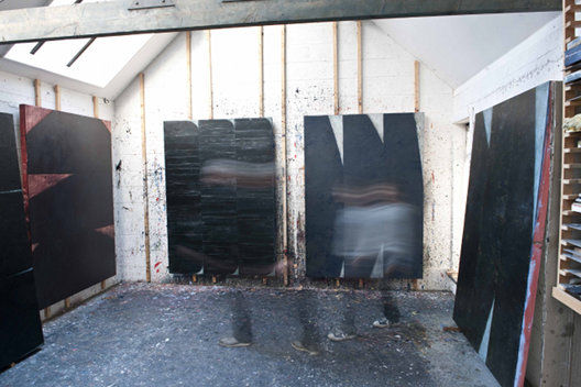 Charles Tyrrell Studio, 2011,  © Charles Tyrrell, photo: Con Kelleher | Charles Tyrrell: New Large Scale Works | Friday 13 May  – Saturday 2 July 2011 | Crawford Art Gallery