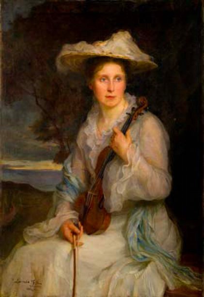 Philip de László: Mrs Lucy de László, 1902. Conservation of this work has

been kindly supported by The de Laszlo Archive Trust. | Women of Substance | Wednesday 18 May  – Sunday 7 August 2011 | 