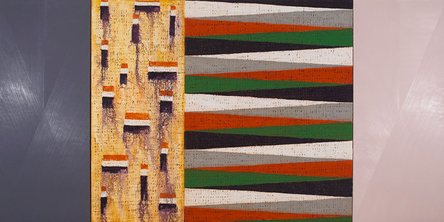 John Noel Smith: The Fold Icon, oil on canvas, 2011, 180 x 360 cm | John Noel Smith: The Fold | Friday 7 October  – Saturday 5 November 2011 | Hillsboro Fine Art