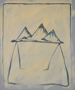 Damien Flood: Bench, 2010, oil on cotton, 60 x 50cm | Mary Conlon and James Merrigan in discussion | Wednesday 30 November 2011 | Green On Red Gallery