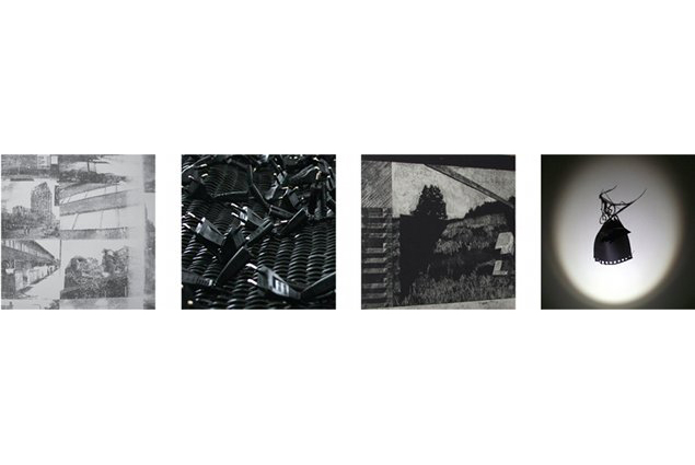 left to right: Louise Farrelly, Residue; Paula Fitzpatrick, Fabric of Society; David Lunney, Old Sculpture, New Etching; Nicole Tilley, Looking For Some Home | Graduate Award Winners’ Exhibition | Friday 11 November  – Saturday 3 December 2011 | Graphic Studio Gallery