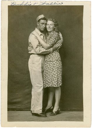 Mike Disfarmer: Buddy and Hallie, Printed ca. 1940-45, Vintage gelatin silver print

5 x 3.5 inches, Courtesy of Steven Kasher Gallery, New York | Mike Disfarmer | Friday 25 November 2011  – Wednesday 25 January 2012 | Douglas Hyde Gallery