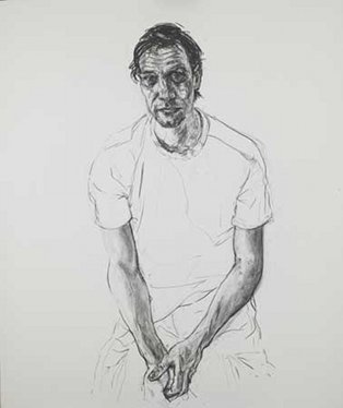 Alan Daly: Johnny, 2010, Charcoal on paper, 120 x 100 cm; courtesy of the artist | Alan Daly: Primary Sources | Friday 13 January  – Sunday 26 February 2012 | Royal Hibernian Academy