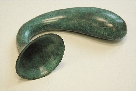 Eilís O'Connell: Effra Amphora, bronze, 1988, 13.5 x 24 x 42 cm | Eilís O’Connell & Gwen O’Dowd: Across Three Decades | Thursday 22 March  – Saturday 14 April 2012 | Hillsboro Fine Art