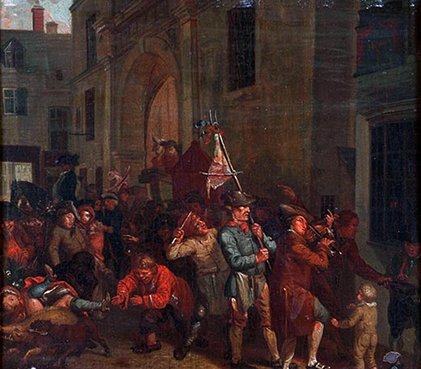 Nathaniel Grogan: Whipping The Herring Out Of Town, c.1760 | A Question of Attribution: The Arcadian Landscapes of Nathaniel Grogan and John Butts |   until 7 April | Crawford Art Gallery